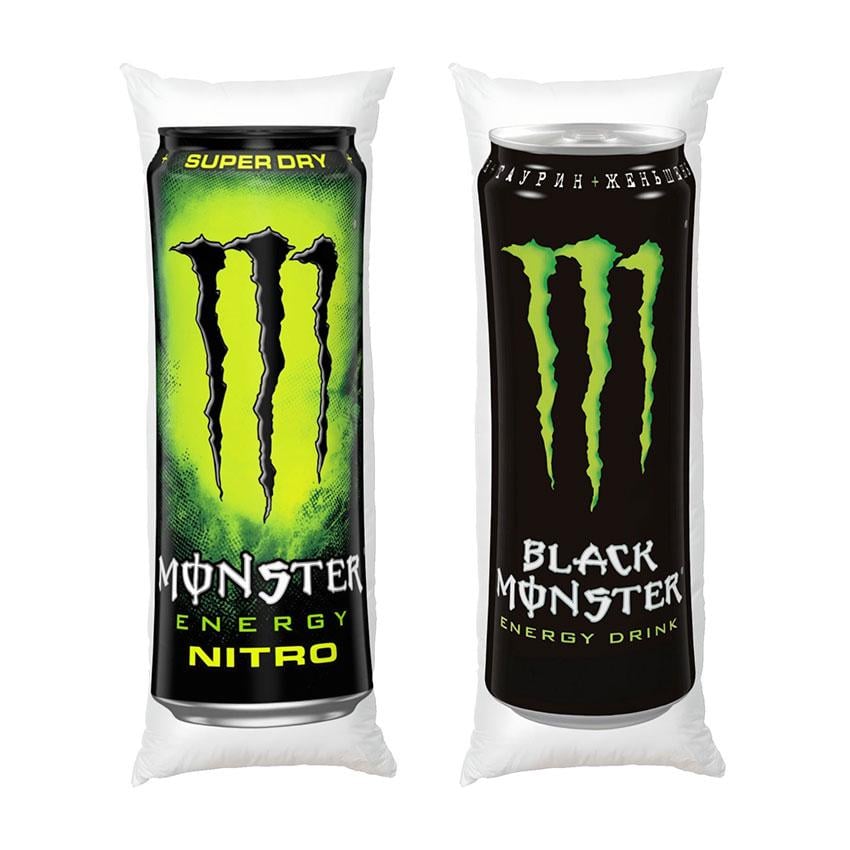 Подушка дакимакура Энергетический напиток Monster Energy габардин 120х40 см (111860-1)