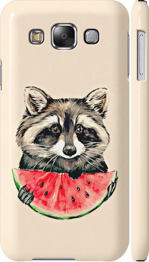 Чехол на Samsung Galaxy E5 E500H Енотик с арбузом (4605m-82-42517)