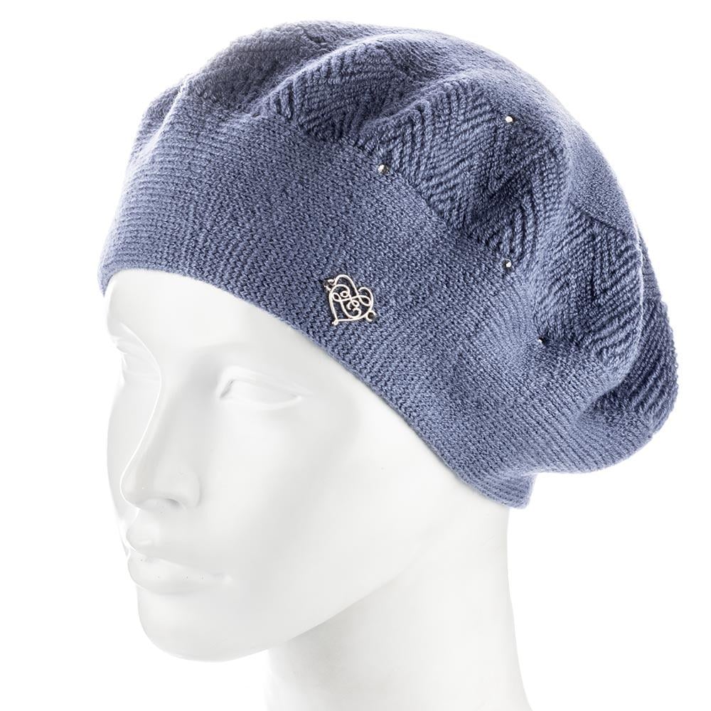 Берет женский Zolly ZH252 шерстяной двойной Графит (154099)