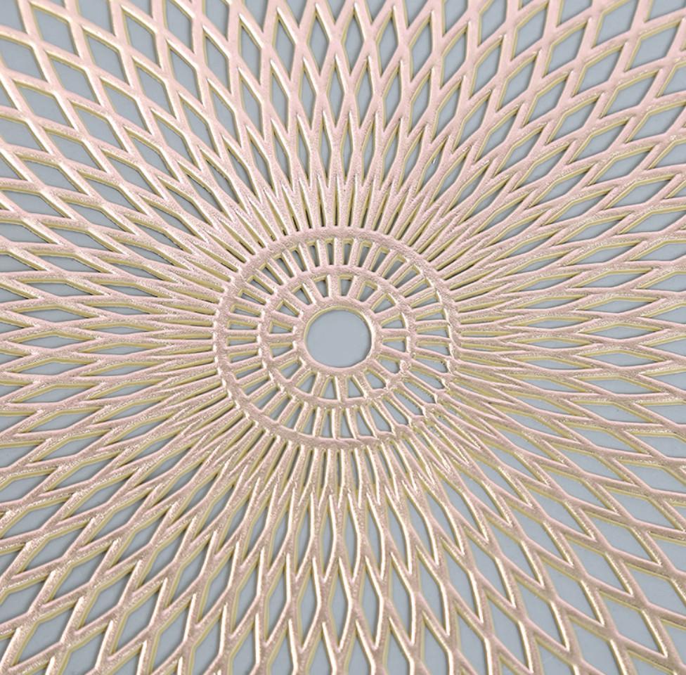 Салфетка сервировочная круглая 38 см Золотистый (5472) - фото 3 Салфетка сервировочная круглая 38 см Золотистый (5472) - фото 3