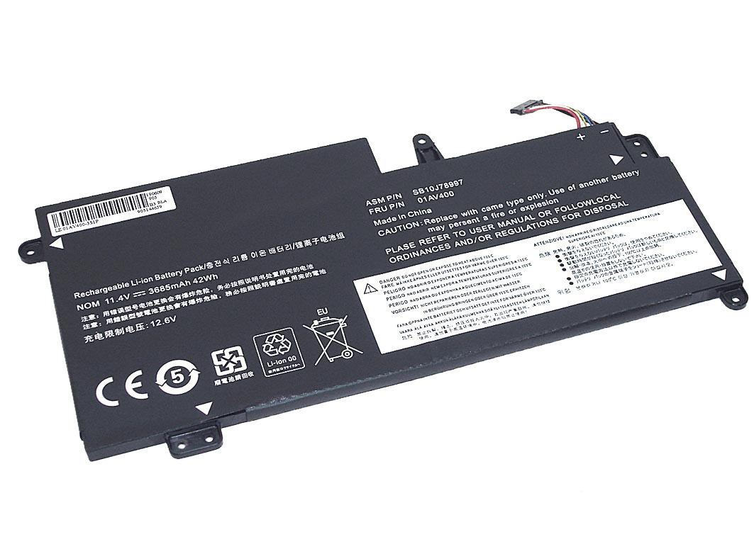 Аккумулятор для ноутбука Lenovo 01AV400 Thinkpad S2 13 Chromebook 11,4 V 3685 mAh (064972)