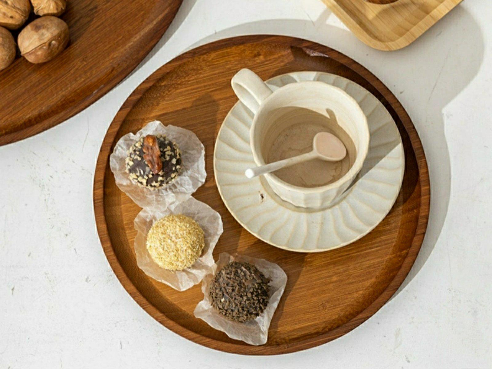 Тарілка дерев'яна 25х25 см (WP-25) - фото 3