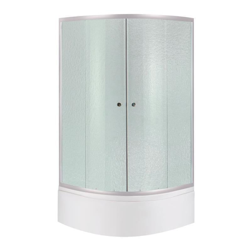 Душевая кабина Lidz Latwa SC90x90.SAT.HIGH.FR полукруглая с душевым поддоном Lidz KAPIELKA ST 90x90x41 см (SD00050783)