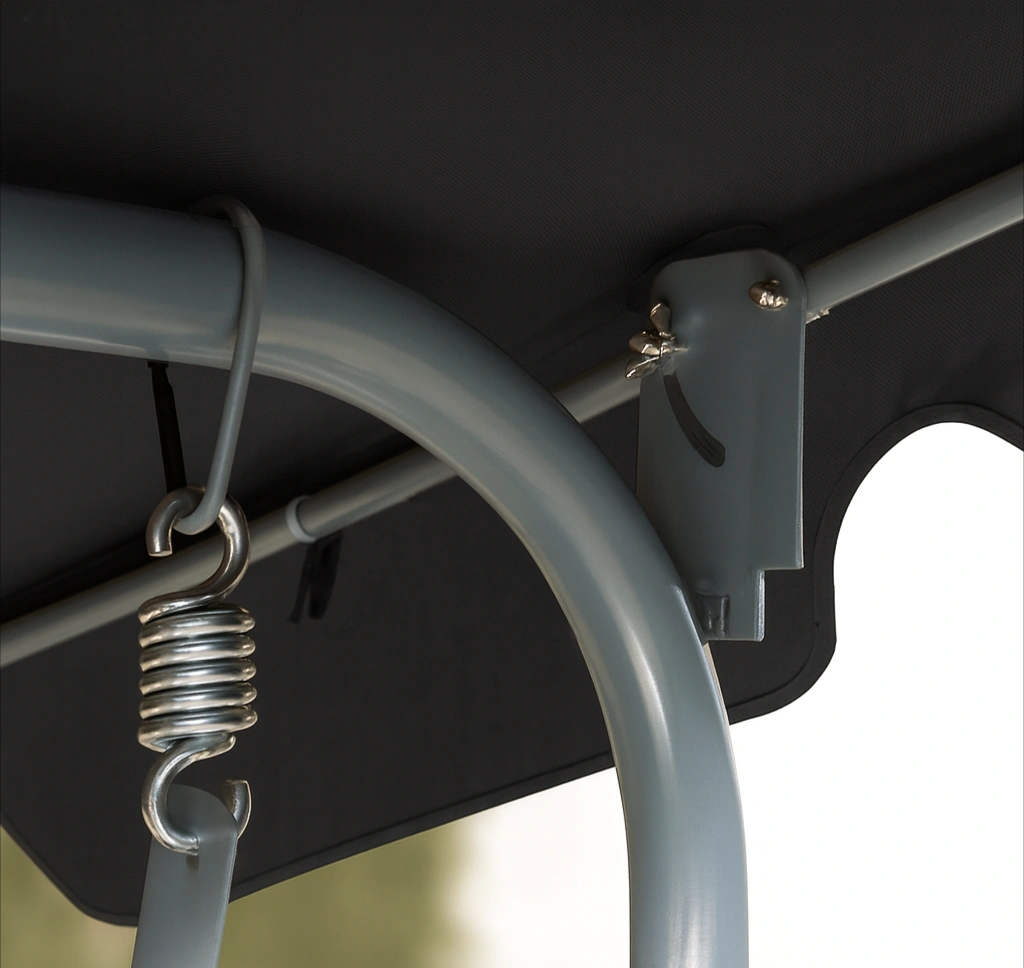 Качели LEOBRO Relax с подушками 176х114х168 см Черный (LBSW3-C1-BLK) - фото 2