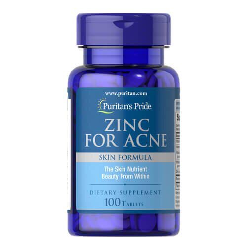 Цинк Puritan's Pride Zinc for Acne 100 tab (02580)