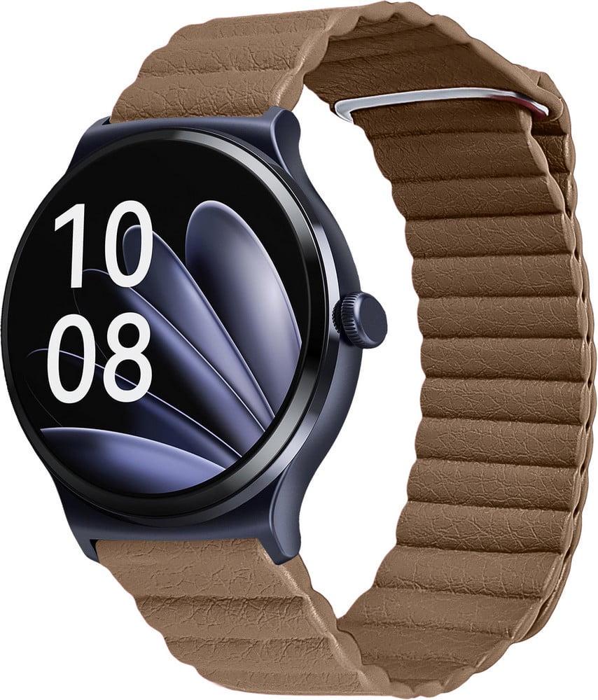 Ремешок кожаный Genis для Haylou Solar Lite LS05L Brown (40752-30)