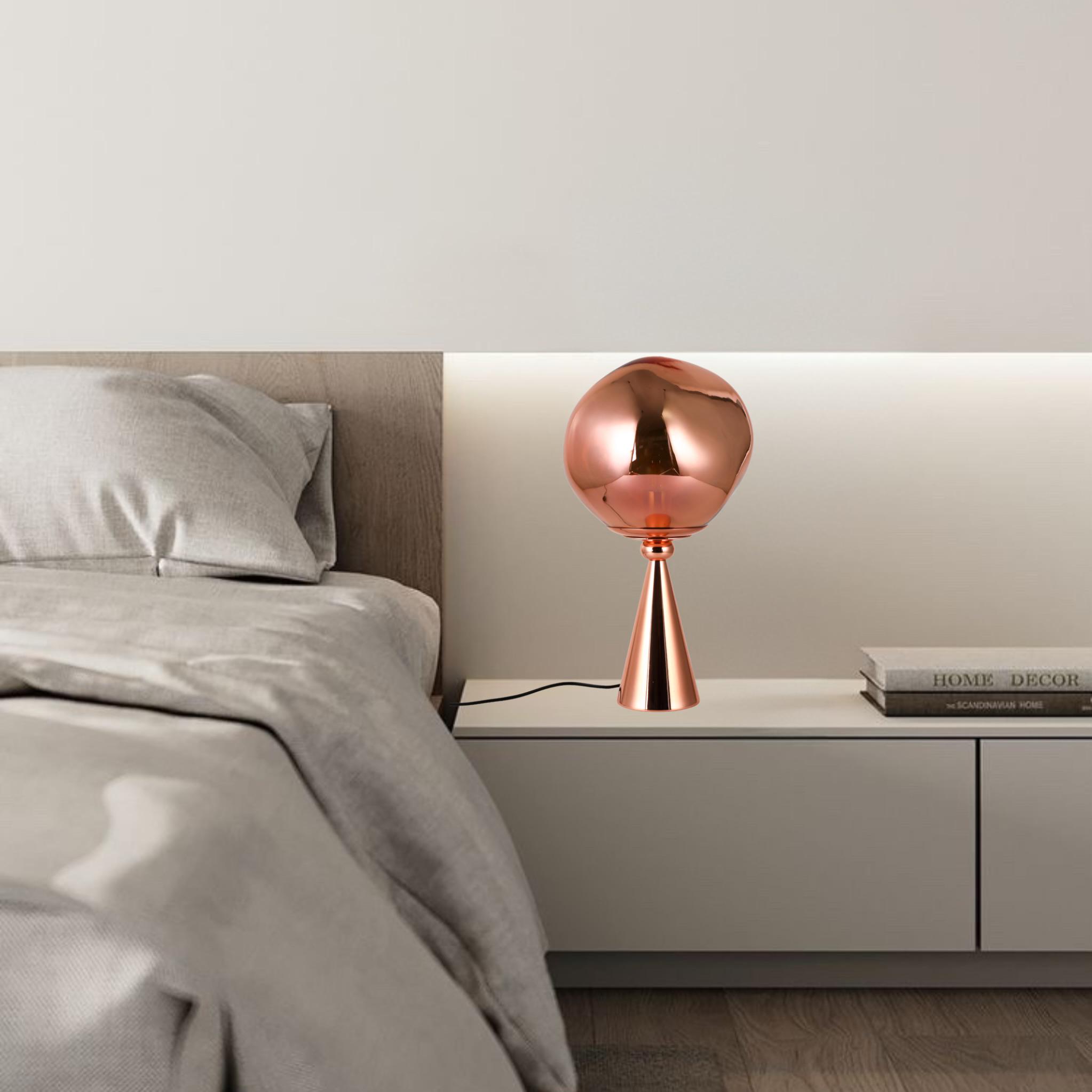 Лампа дизайнерська Melt мідна з плафоном 28 см (93-T01-1) - фото 3 Лампа дизайнерська Melt мідна з плафоном 28 см (93-T01-1) - фото 3