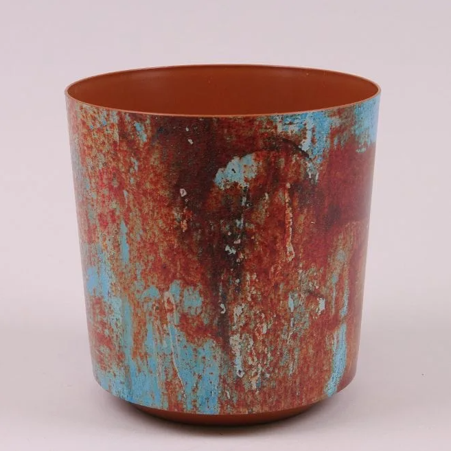 Горщик пластиковий Flora SOLO IML rdza1 19,5 см (81314)