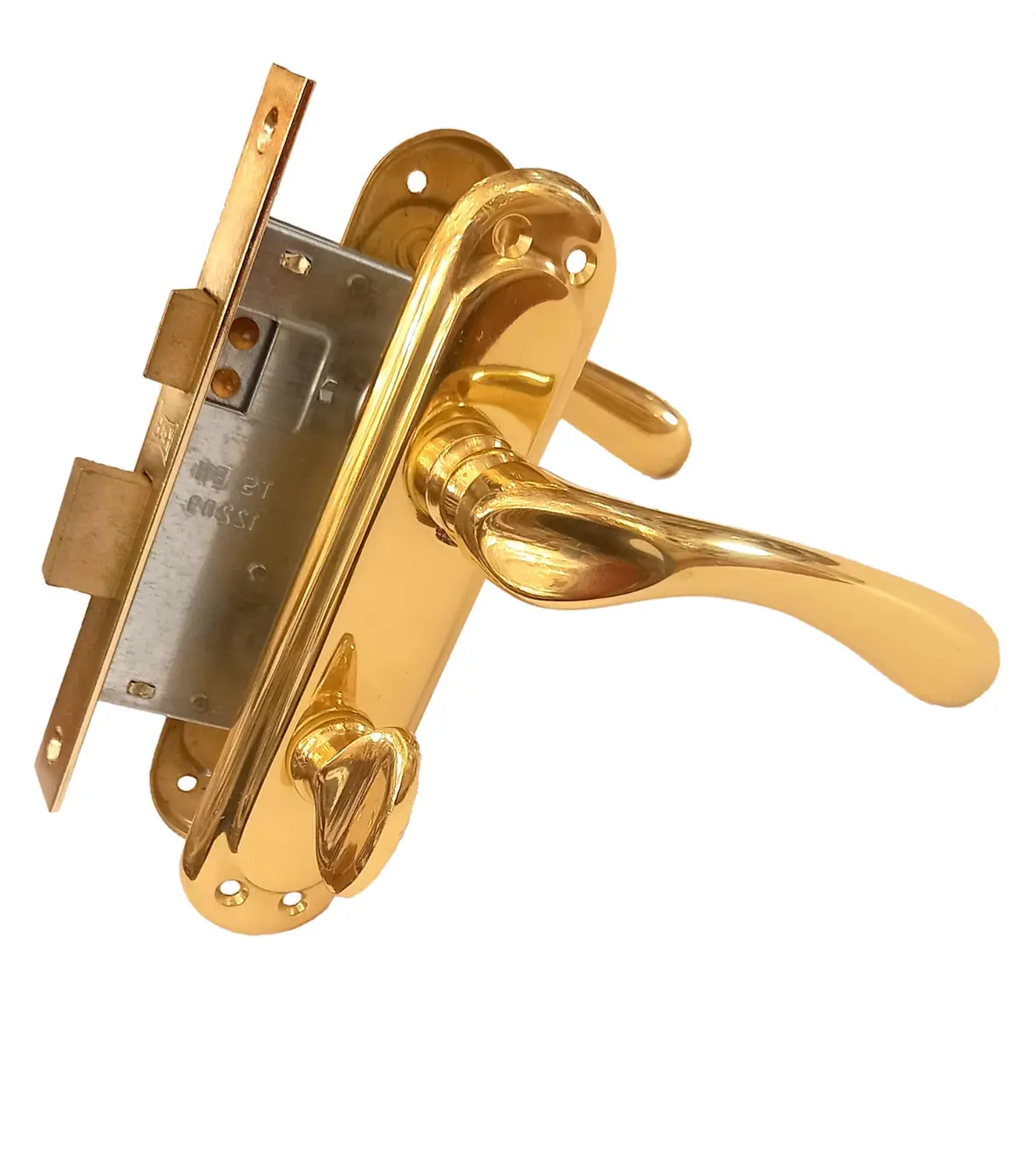 Замок межкомнатный Kale Imperial с ручками Ozen Kumru Sari WC (10112-1121) Замок межкомнатный Kale Imperial с ручками Ozen Kumru Sari WC (10112-1121)