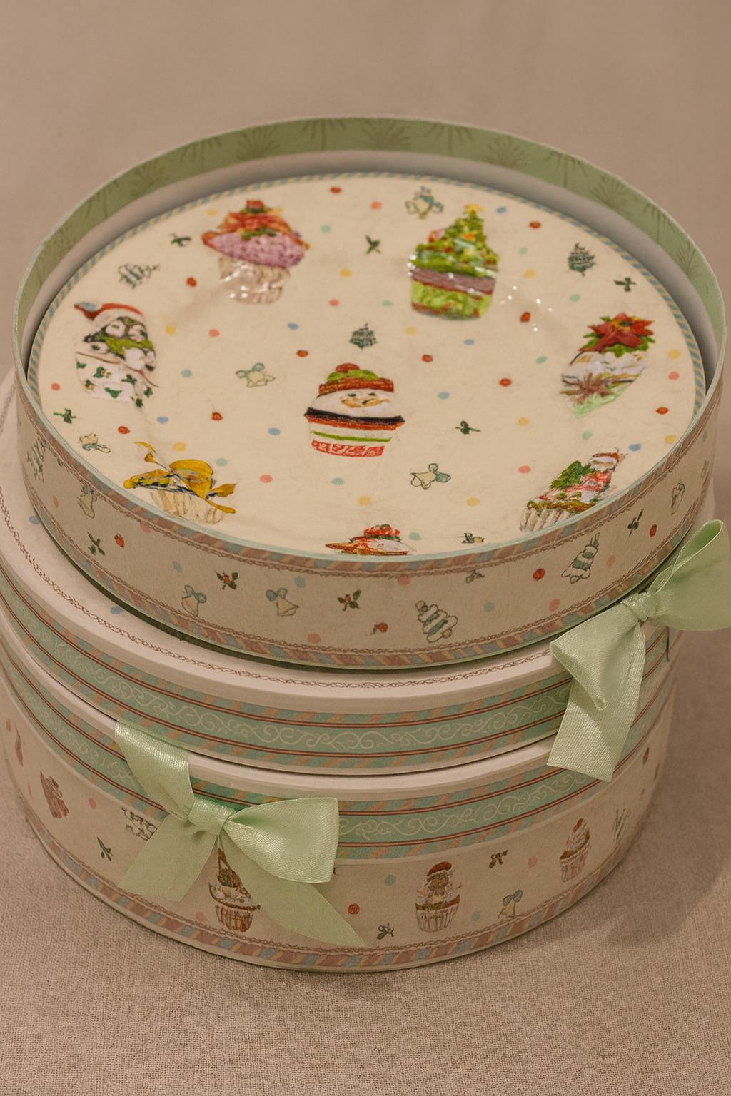 Тарелка новогодняя R36248 Christmas 2 шт. 7,5" 19 см