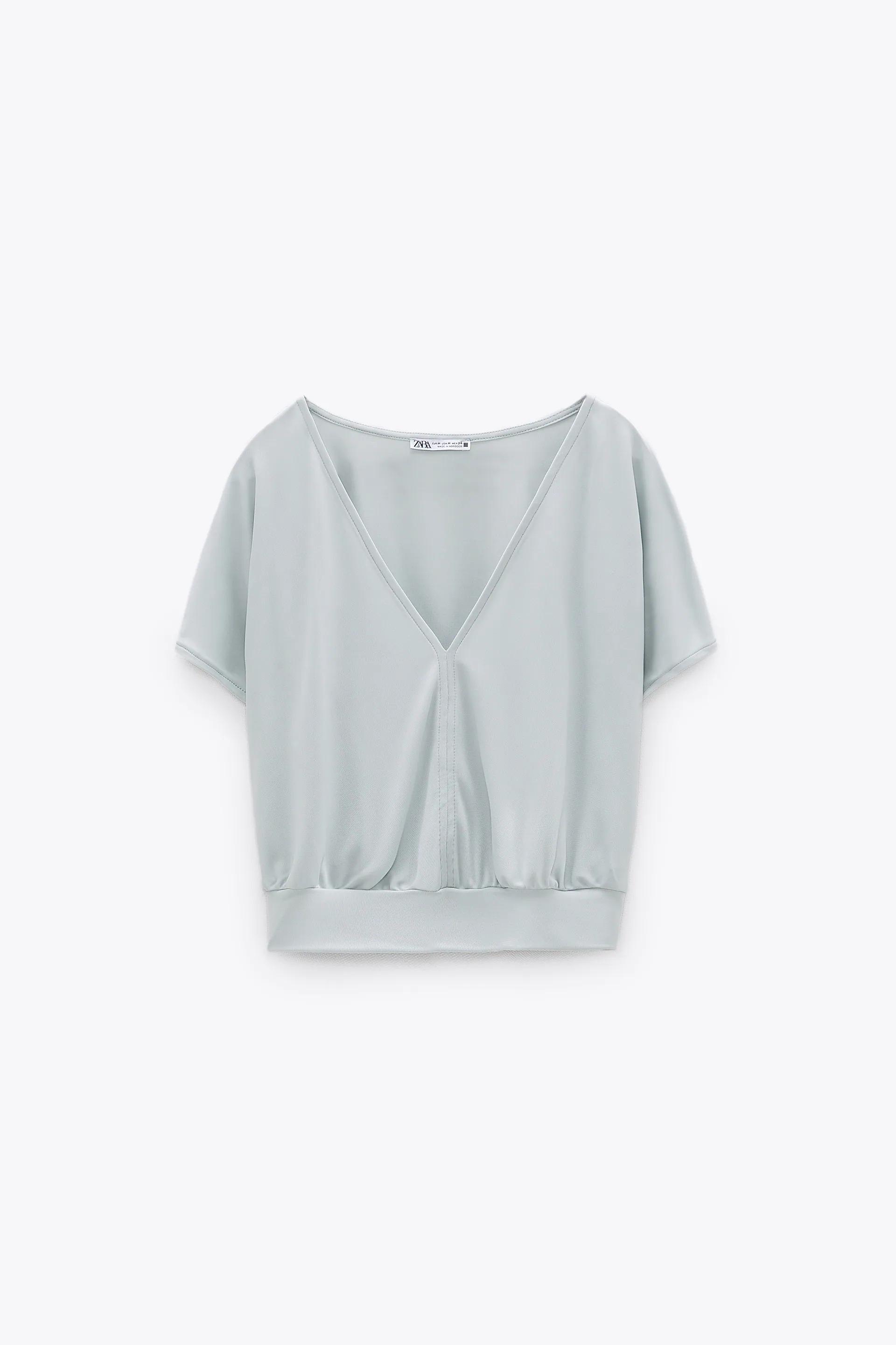 Блуза ZARA M Мятный (5644450916)