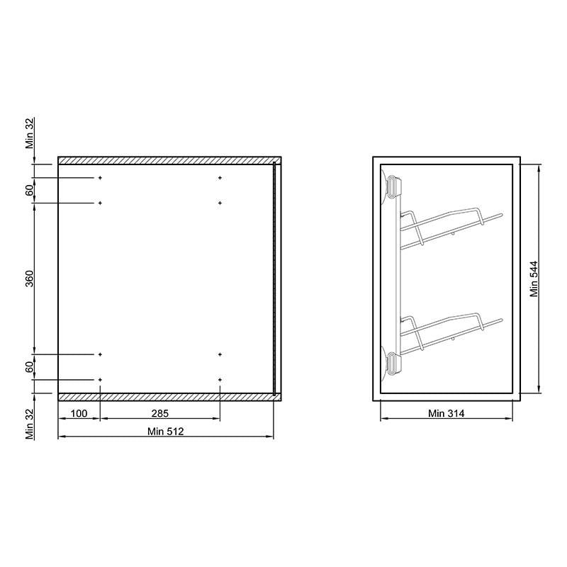 Полка для обуви бокового крепления 2 уровня (110914) - фото 5