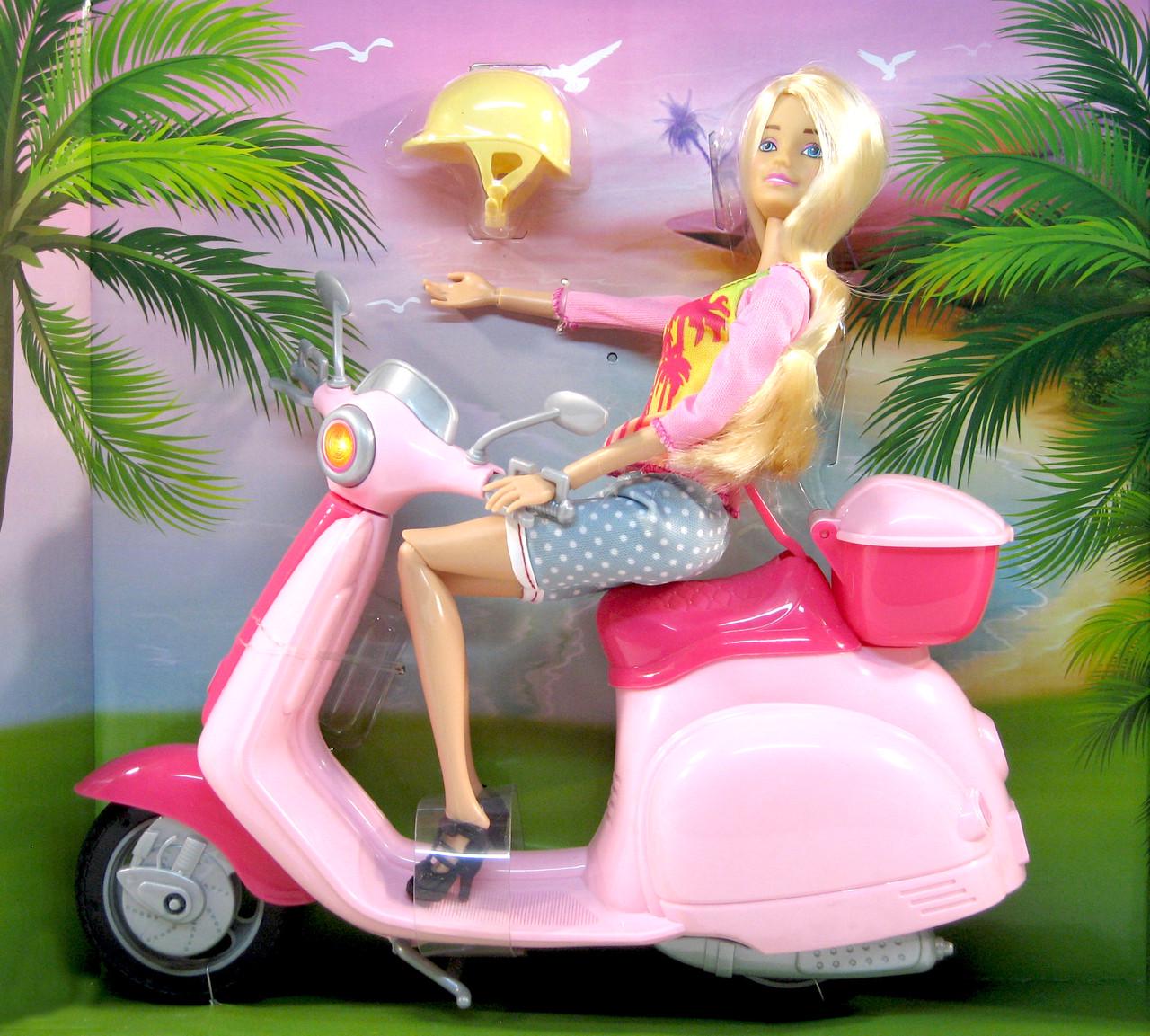 Кукла шарнирная Anlily 99044 на мотороллере