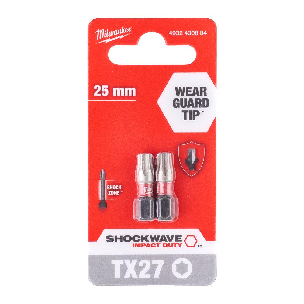 Бита Milwaukee Shockwave Impact Duty TX27 25 мм 2 шт. (4932430884)