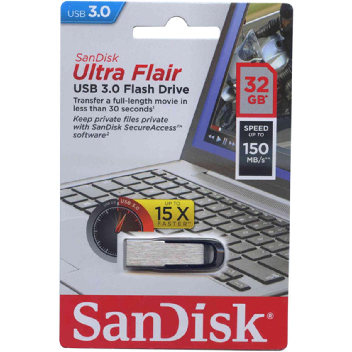 Флеш-память SanDisk Ultra Flair 32 Гб Silver (SDCZ73-032G-G46) - фото 2