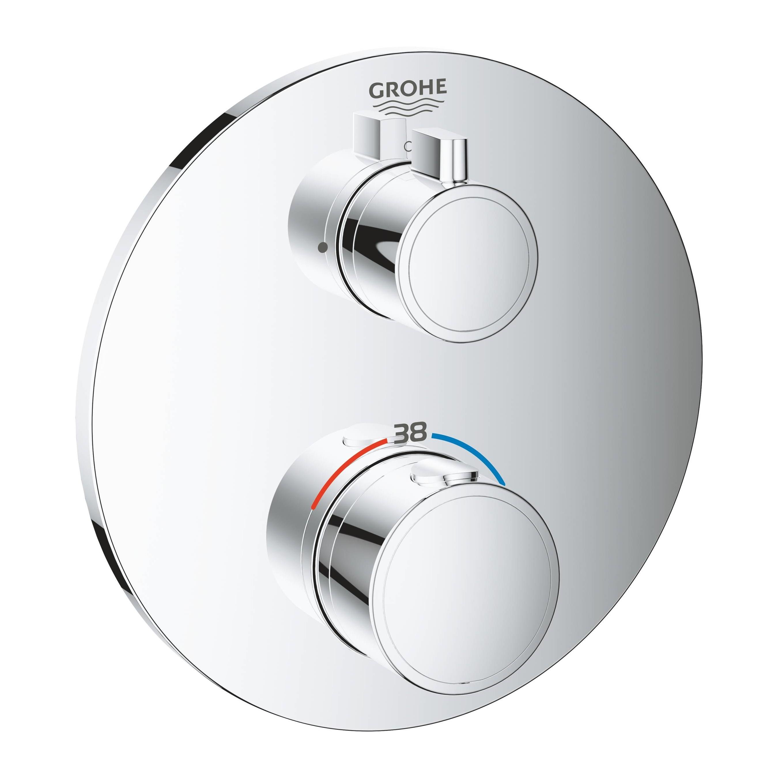 Внешняя часть смесителя Grohe GROHTHERM 24075000 с термостатом Хром (72242)