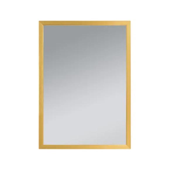 Зеркало настенное Zerix FONTE MRZ09 REVERSE ZX5639 прямоугольное в золотой раме 700x850 Gold (2527937422)