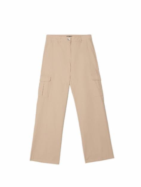 Брюки Cropp 5791S р. 42 Бежевый