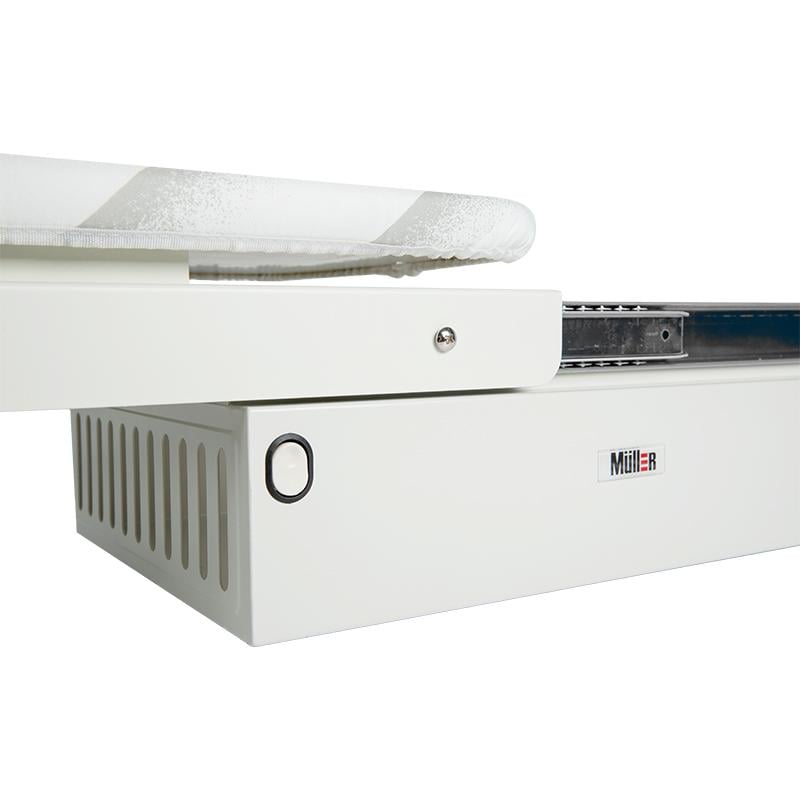 Доска гладильная встроенная Muller с чехлом и корзиной для утюга Белый (00057) - фото 8 Доска гладильная встроенная Muller с чехлом и корзиной для утюга Белый (00057) - фото 8