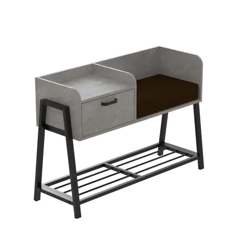 Банкетка Ferrum Decor Бланка 100х32х54 см Дуб трюфель/Черный (28493709)