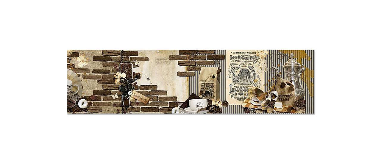 Наклейка виниловая на кухню Zatarga Lion Coffee 02 600х2500 мм (1304776336)