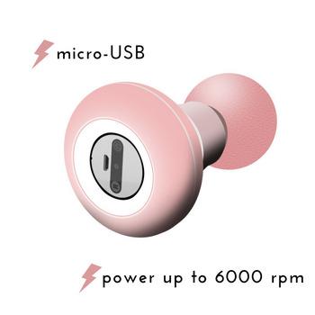 Масажер Fascial Gun вібраційний акумуляторний Рожевий (JA64-07) - фото 2 Масажер Fascial Gun вібраційний акумуляторний Рожевий (JA64-07) - фото 2