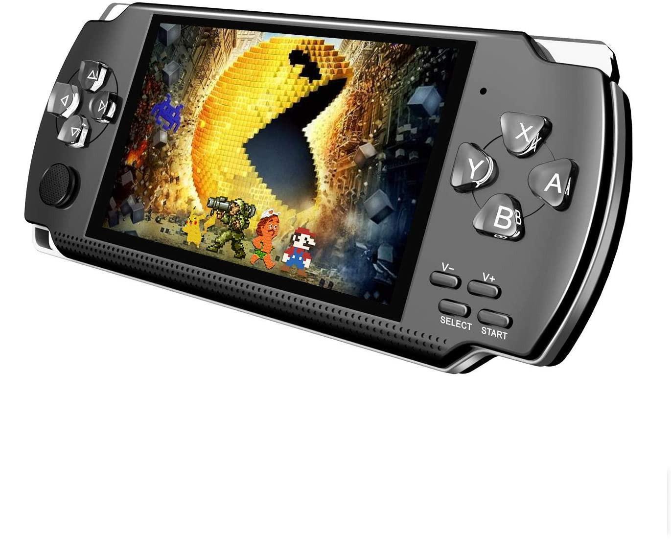 Игровая консоль детская Play X6 с камерой на 3999 игр Черный