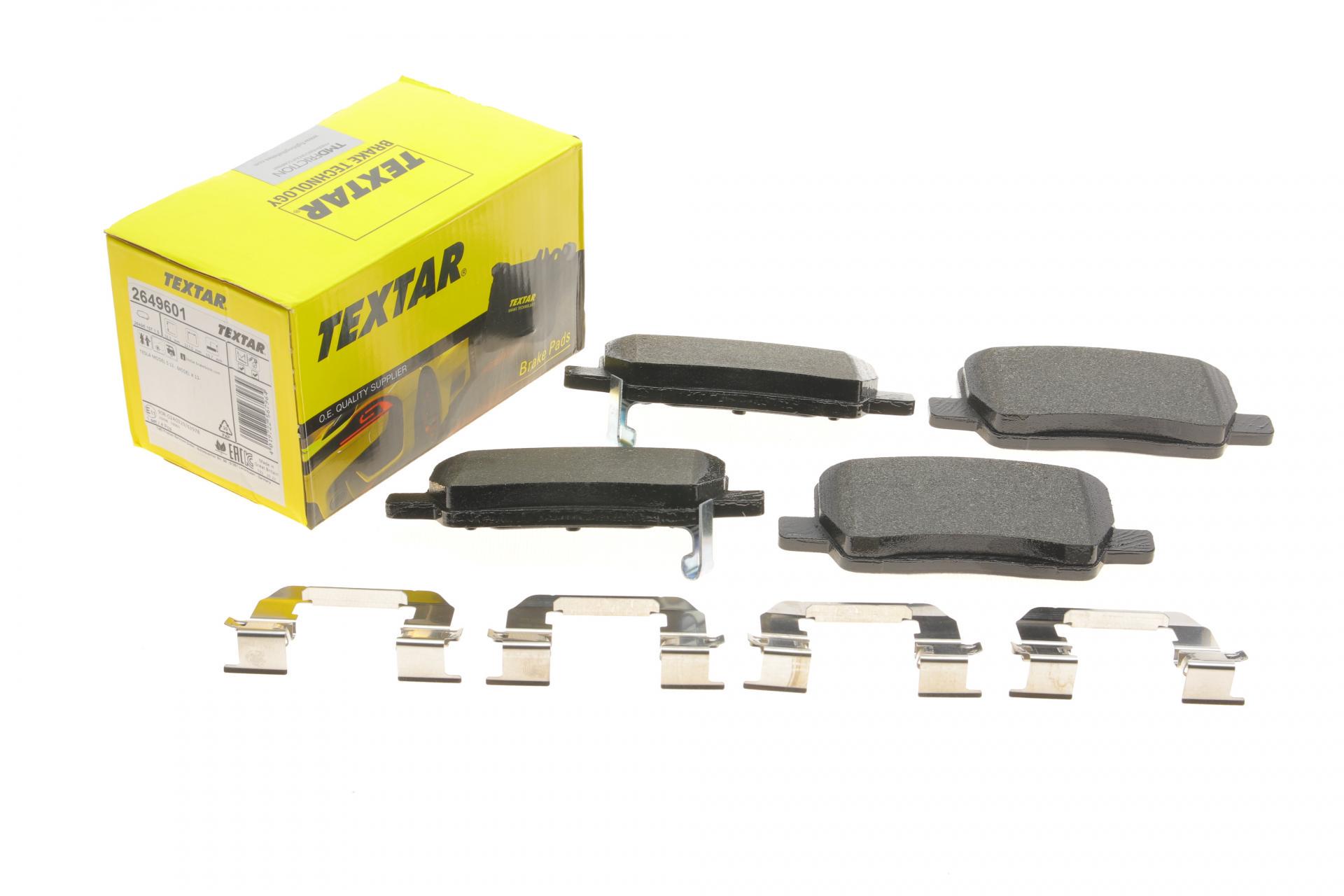 Колодки тормозные задние TEXTAR для Tesla Model S/Model X 13- Mando Q+ (2649601)