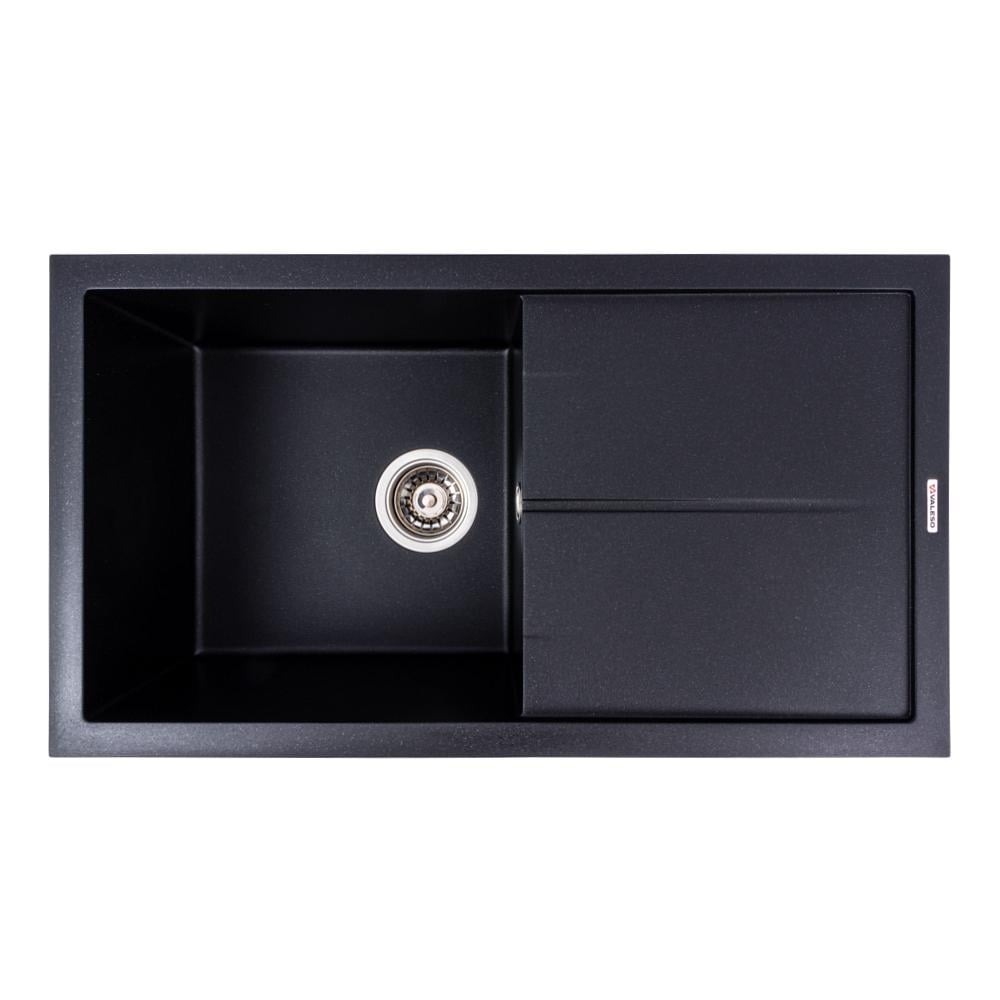 Мойка гранитная для кухни Valeso Solid матовый Черный (7843)