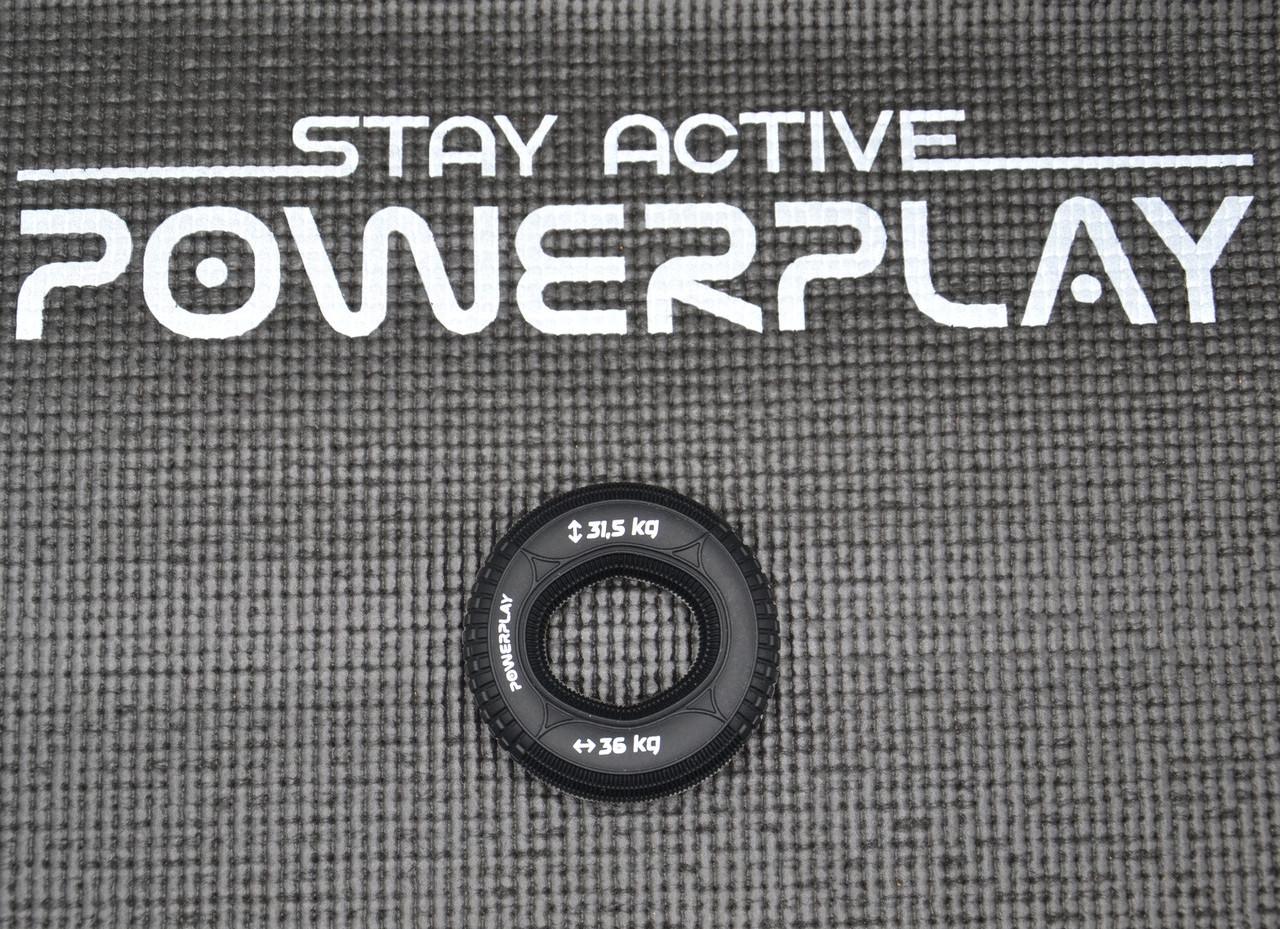 Еспандер кистьовий силіконовий PowerPlay PP-4330 Hand Grip Loops Hard 31,5-36 кг Чорний (A-012895) - фото 10