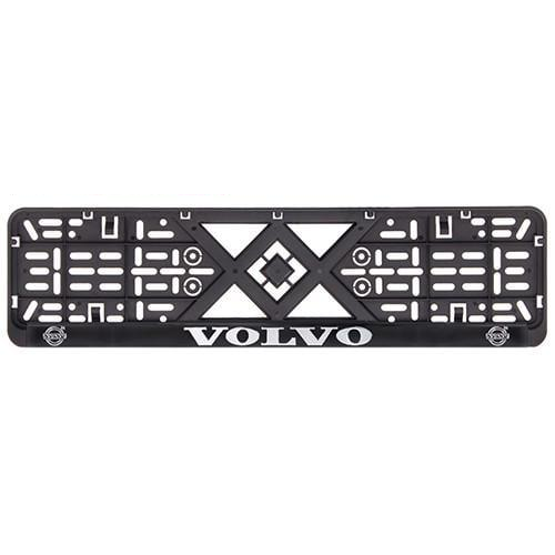 Рамка номера пластик SR с хромированной рельефной надписью VOLVO
