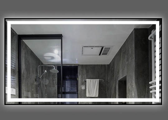 Зеркало Dusel LED DE-M0061S1 с сенсорным включением/подогрев 80х65 см Black (600618)