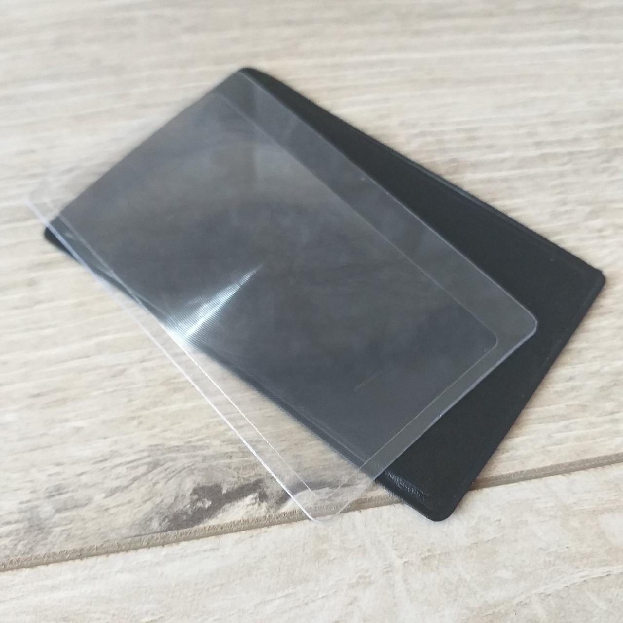 Карта-лупа кредитная 3X Линза Фреэля Вечное стекло для чтения карманное 10 шт./1 уп. 85х55 мм (KG-10740)