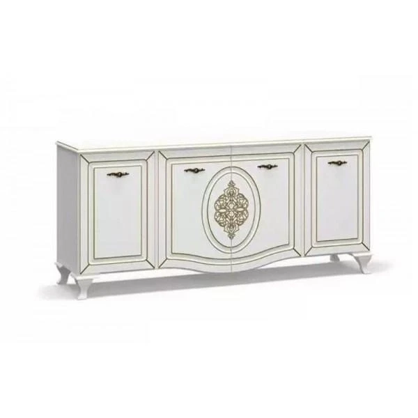 Комод для квартиры 4Д Mebel Service Милан182,3х46,3х81,5 см Белый матовый (23439559) - фото 2 Комод для квартиры 4Д Mebel Service Милан182,3х46,3х81,5 см Белый матовый (23439559) - фото 2