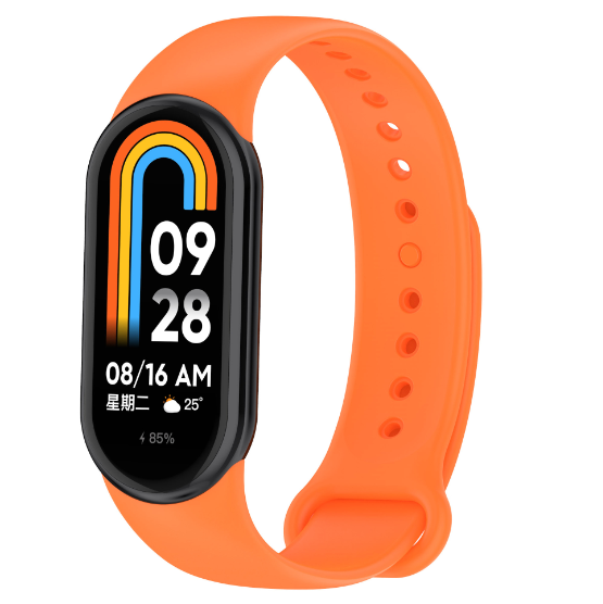 Ремінець CDK для Xiaomi Mi Smart Band 9 Silicone Sport Band Orange (015812) - фото 1