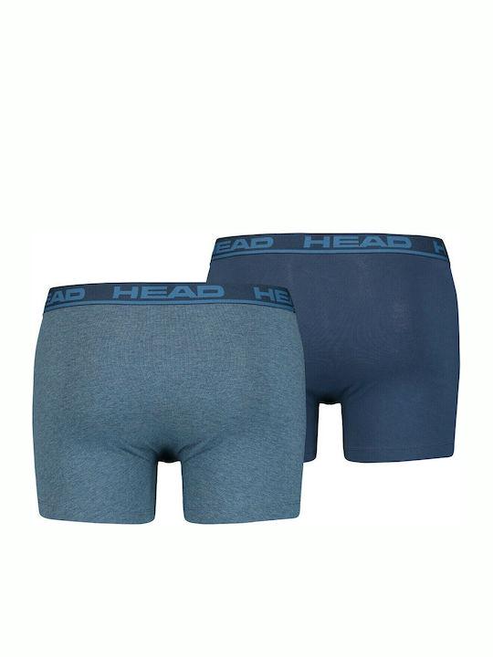 Труси-боксери Head BASIC BOXER 2P Блакитний/Синій XL (701202741-003 XL) - фото 2