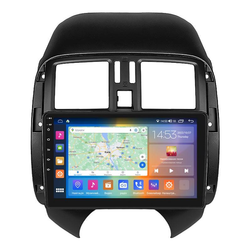 Автомагнитола штатная Lesko для Nissan Latio I N17 рестайлинг 2014-2016 9" 2/32Gb CarPlay 4G Wi-Fi GPS