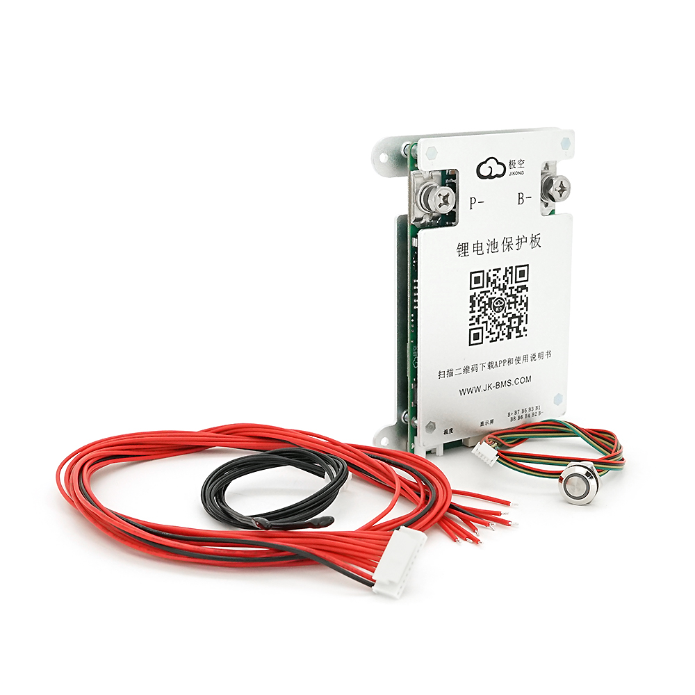 BMS плата JK-BD4A8S6P Li-Ion/LiFePo4/LTO 3-8S 60A CAN/RS485 Bluetooth 0,4A баланс кнопка (YUT_V11854)