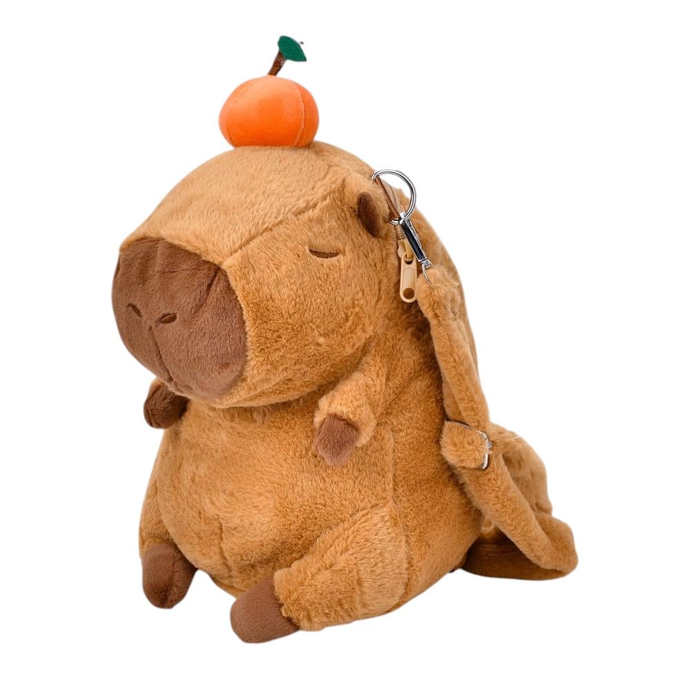 Рюкзак-сумка YG0057 "Капибара" плюшевый Коричневый Рюкзак-сумка YG0057 "Капибара" плюшевый Коричневый