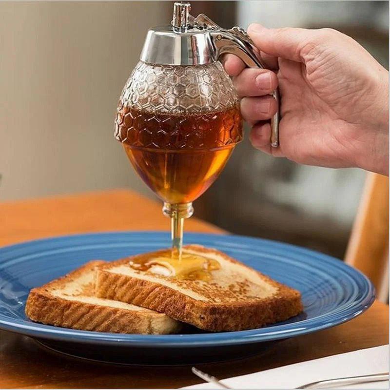Диспенсер для меду/соусів та варення Honey Dispenser 200 мл Прозорий - фото 3 Диспенсер для меду/соусів та варення Honey Dispenser 200 мл Прозорий - фото 3