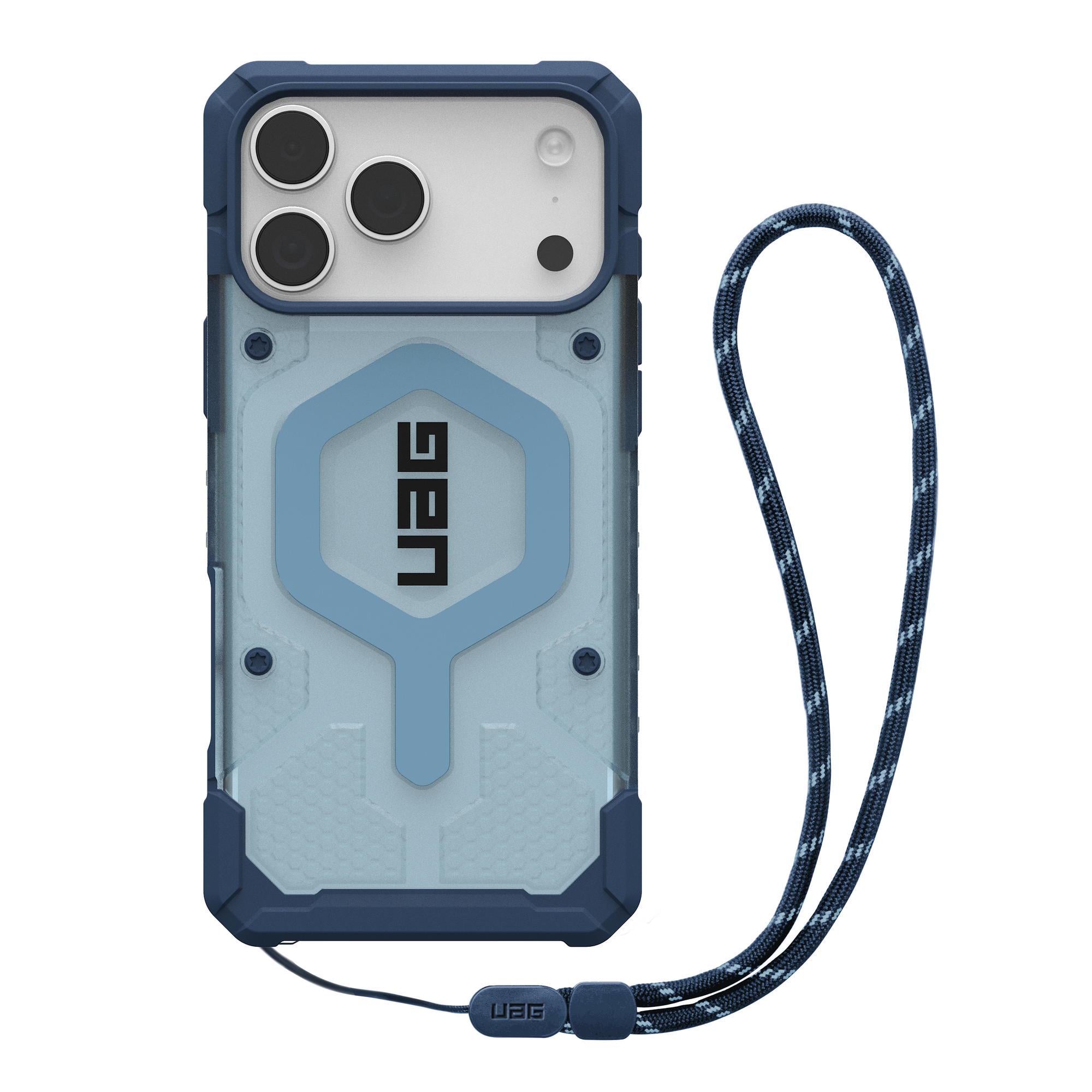 Чехол с ремешком UAG Pathfinder Clear MagSafe Bundle для iPhone 17/18 Pro Max Blues Lanyard (1145521BV03) Чехол с ремешком UAG Pathfinder Clear MagSafe Bundle для iPhone 17/18 Pro Max Blues Lanyard (1145521BV03)