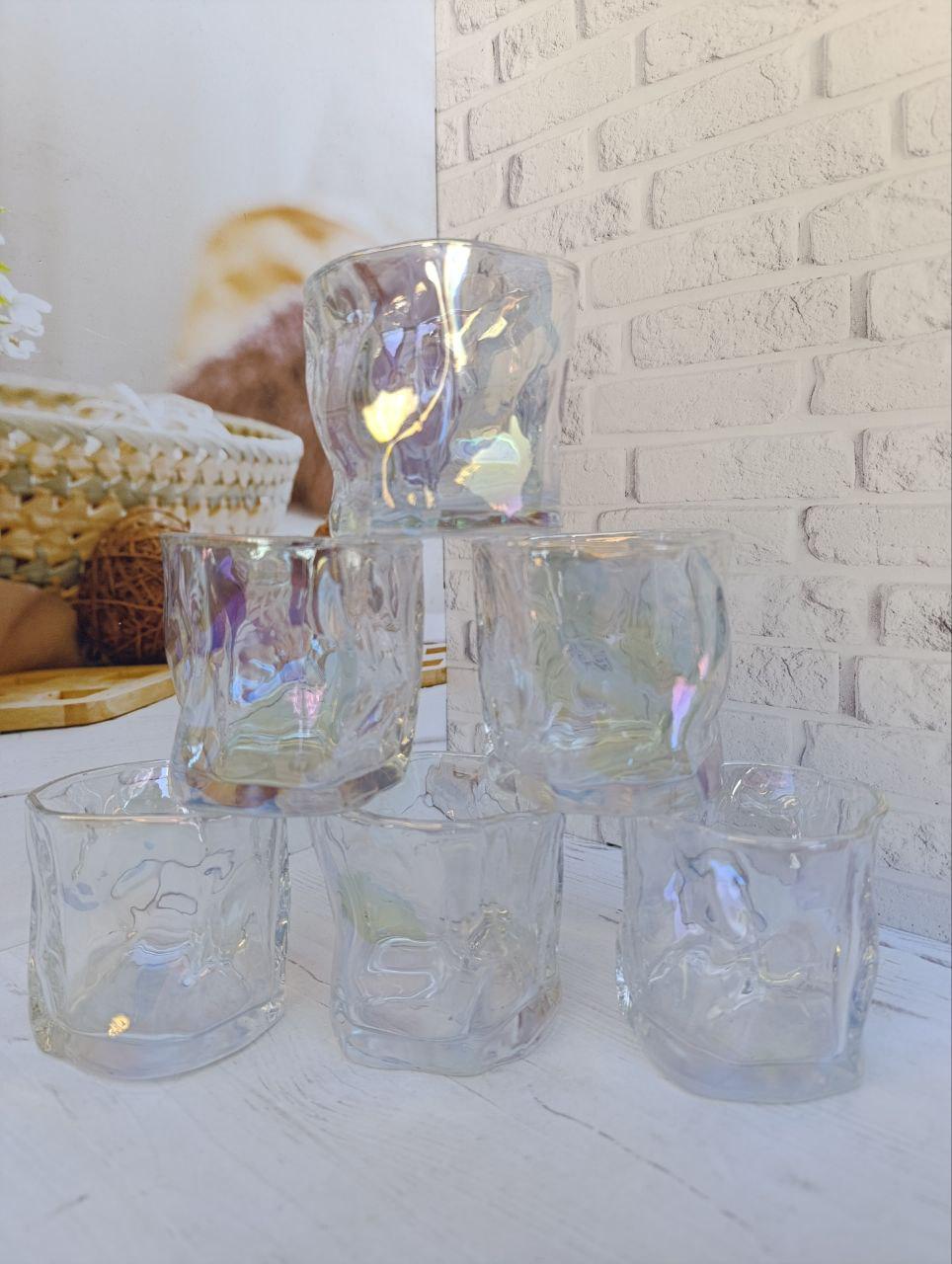 Набір склянок для віскі S&T 768-18-2 скляних 6 шт. 260 мл Прозорий перламутр (768-18-2) - фото 2 Набір склянок для віскі S&T 768-18-2 скляних 6 шт. 260 мл Прозорий перламутр (768-18-2) - фото 2