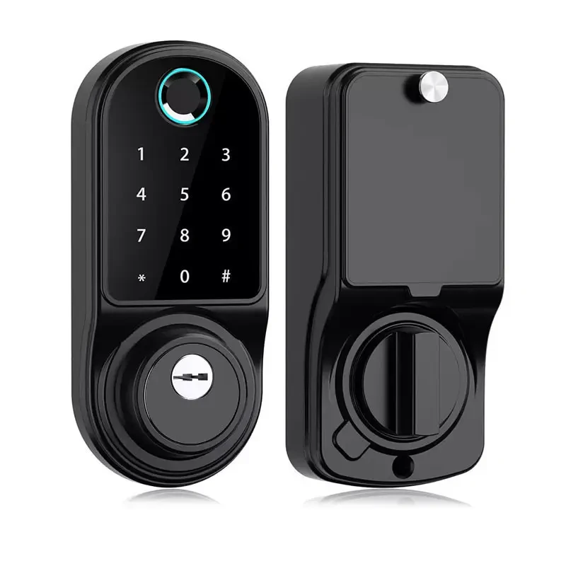 Замок электронный с отпечатком пальца на входную дверь Tuya Smart сенсорная клавиатура Bluetooth (2105436515)