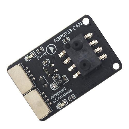 Датчик повітряної швидкості Qio-Tek ASP5033 CAN для БПЛА (54656)