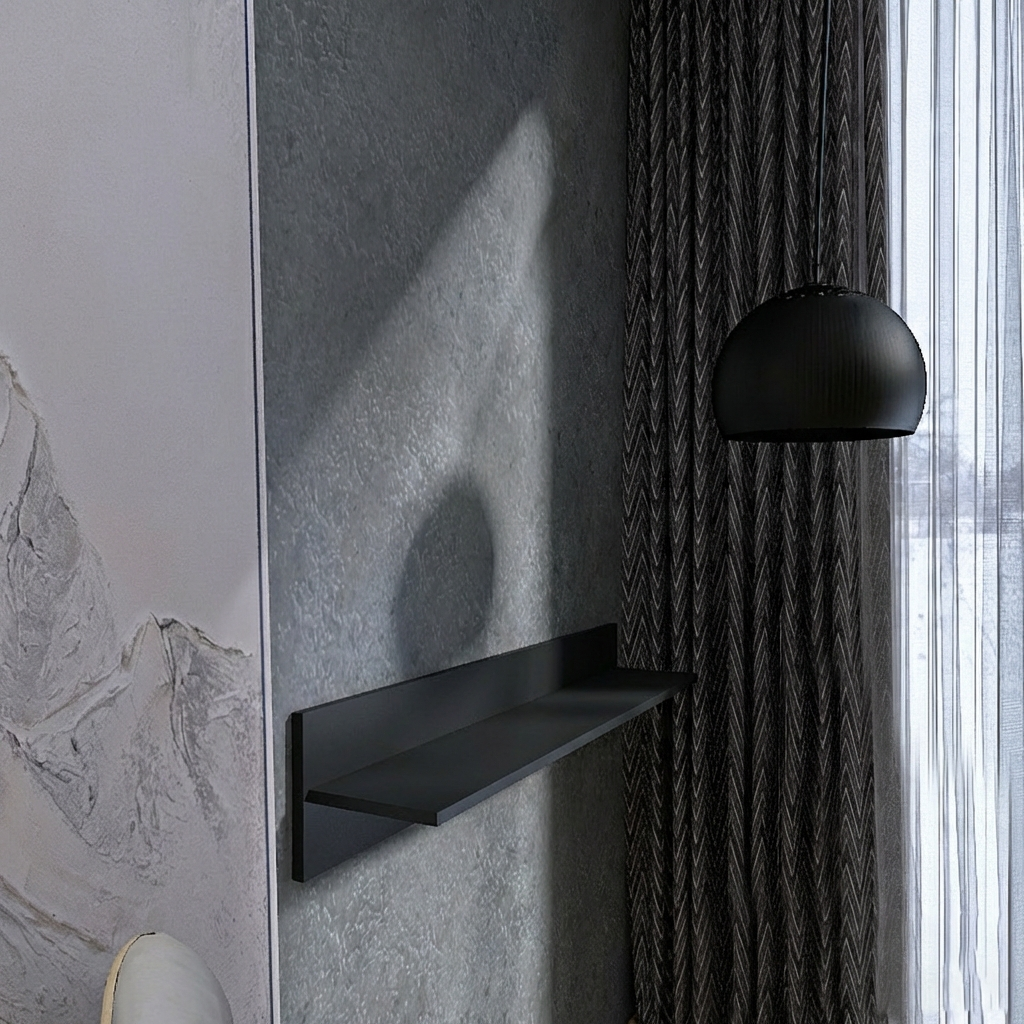 Полочка настенная Лайт ПЛН-1 1000х220х282 мм Графит (11133)