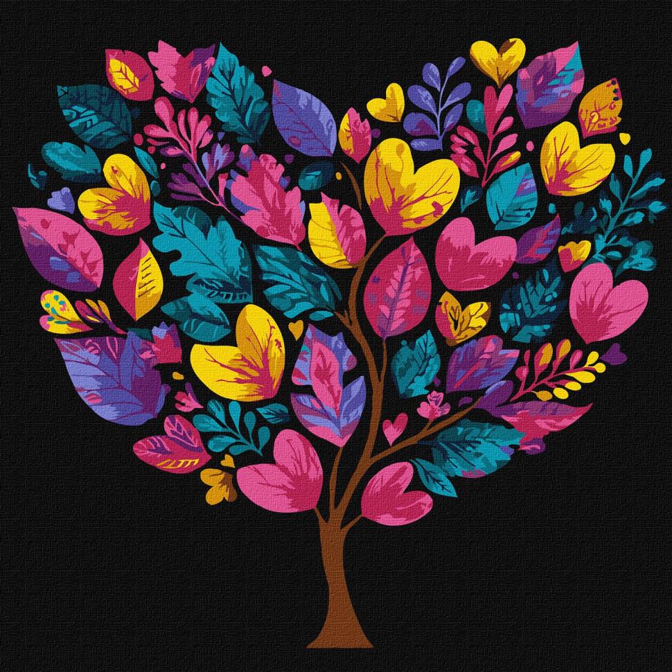 Картина за номерами Ideyka Дерево життя 30x30 см Різнокольоровий (PM-194-K-1570)