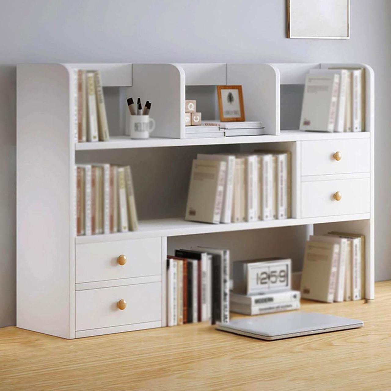 Полка-надстройка настольная из дерева Морейро зефир (АКД-007620)