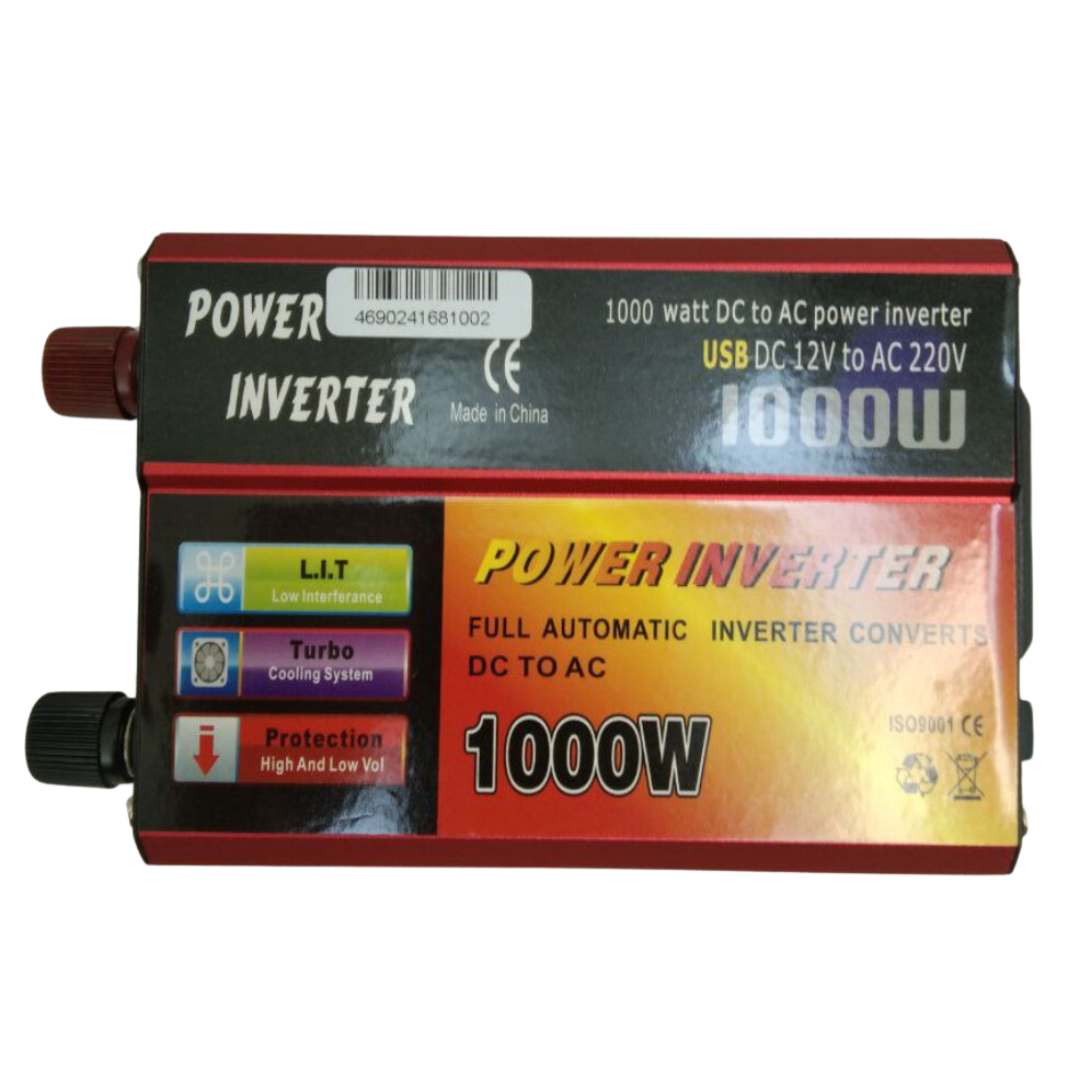 Преобразователь напряжения Wimpex WX-1000F синусоида 12V-220V USB 1000W - фото 1