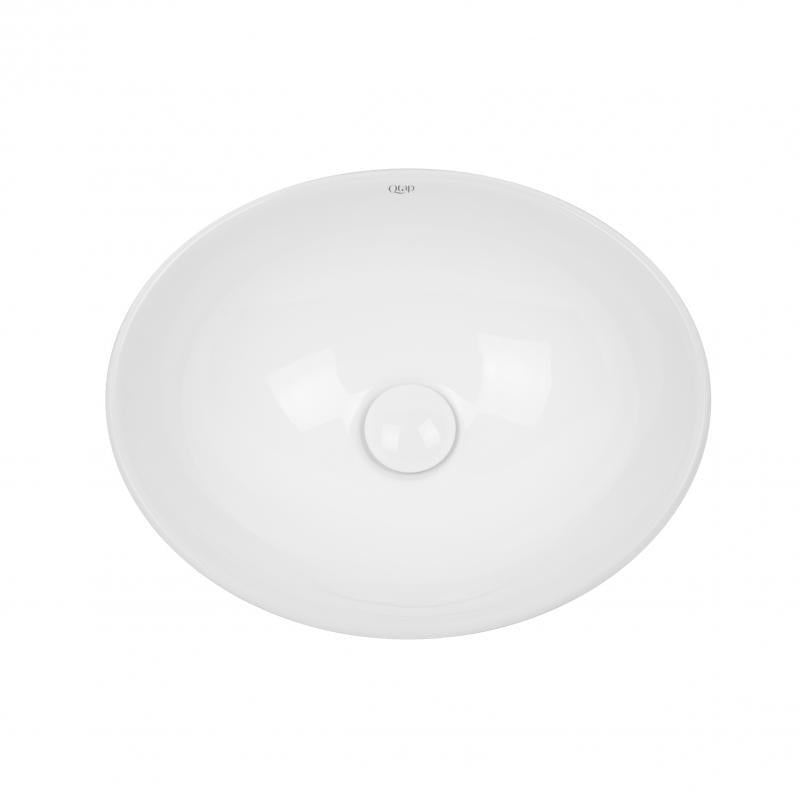 Раковина-чаша Q-tap Dove 410x335x145 с донным клапаном White (QT06113078W)