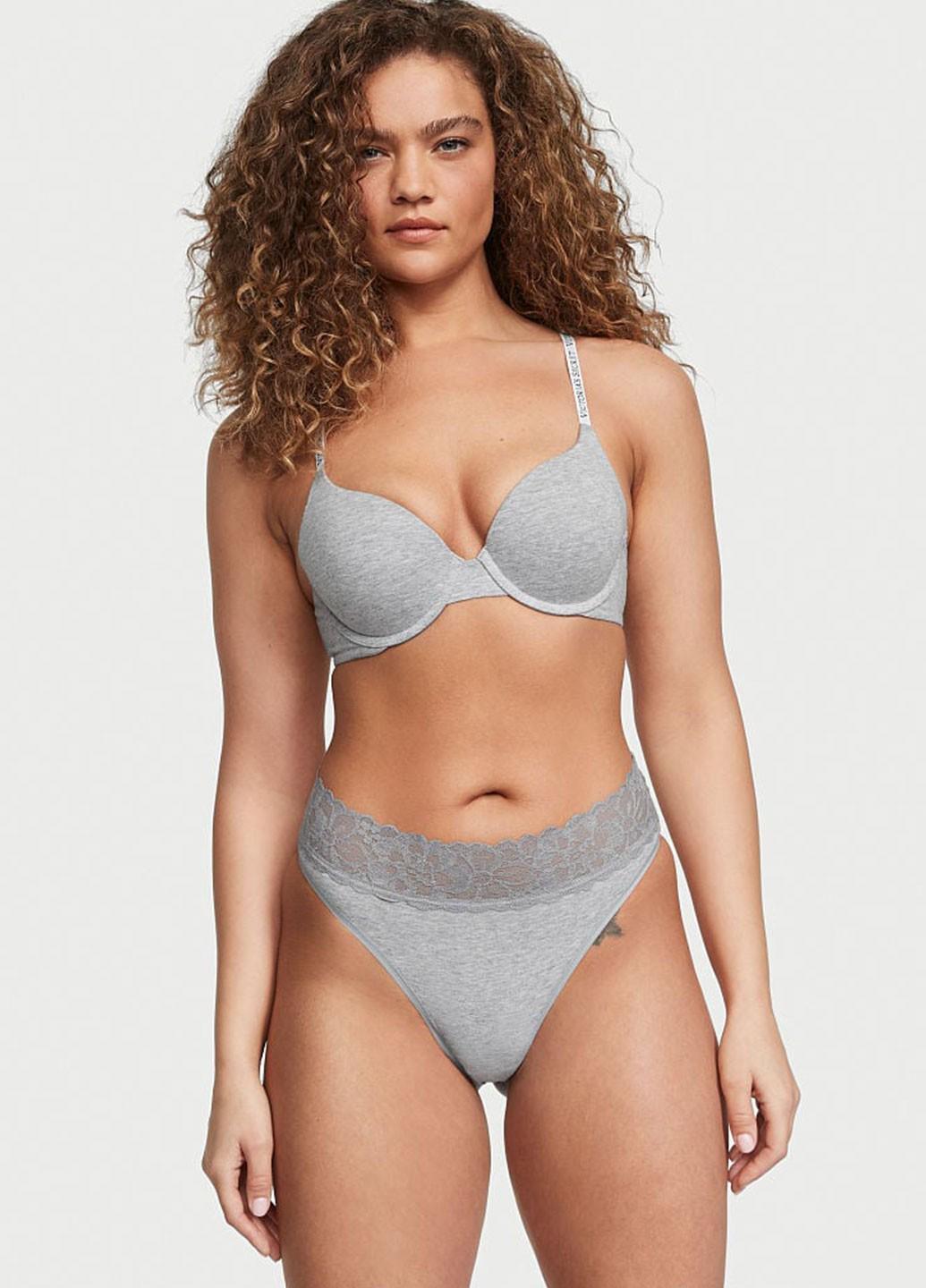 Женские трусы Victoria's Secret 3560000598058QBVS S Серый (66117854)